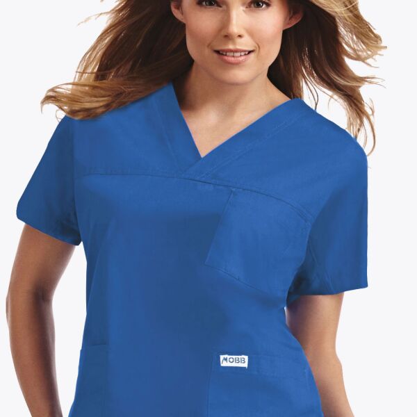 V-Neck Unisex Scrub Top Thumbnail