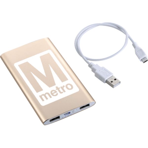 Sleek Aluminum 4000 mAh Power Bank Thumbnail