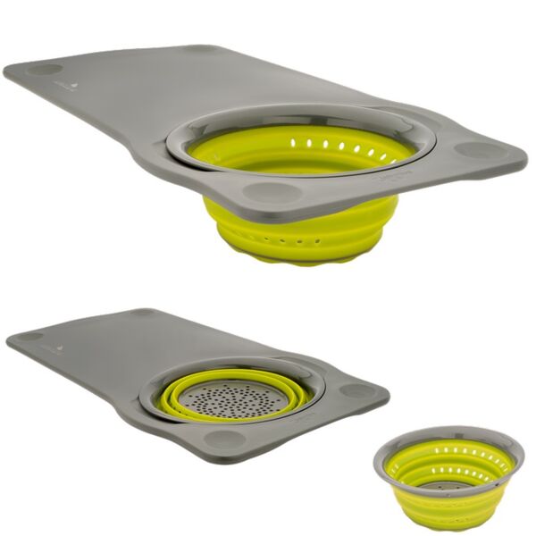 Squish® Over the Sink Cutting Board with Colander Thumbnail